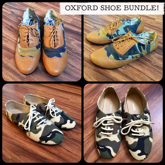 ⛔️SOLD⛔️ BUNDLED SHOES @mpgootee Camo Oxfords