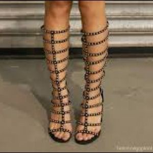 Jeffrey Campbell la cage gladiator boot