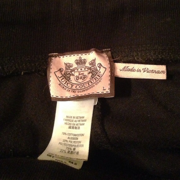 Black juicy couture sweat pants - Picture 2 of 2