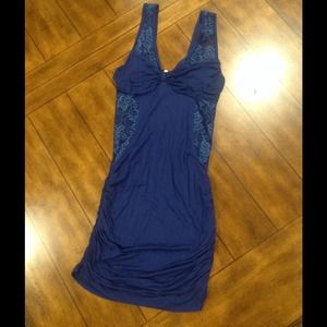 Blue lace dress