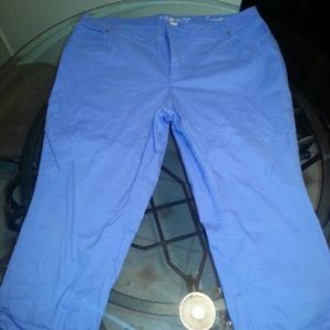 Blue capris