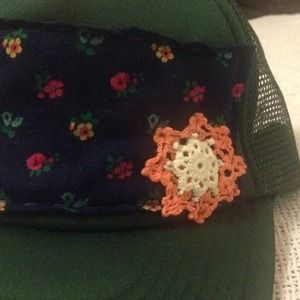 🌸🌴🌈Hawaiian style Hand-Stitch Trucker Hat