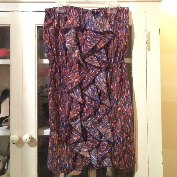 Strapless Multicolored Dress