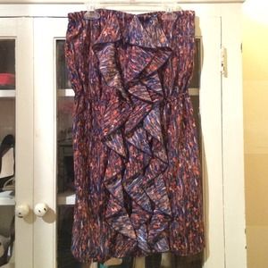 Strapless Multicolored Dress