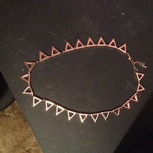 Rose Gold Triangle Necklace