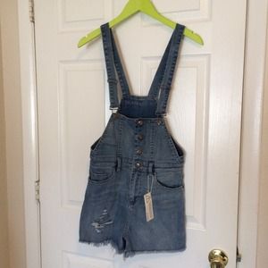 Blank NYC overall shorts