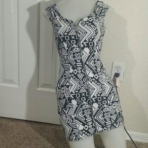 Black and white dress