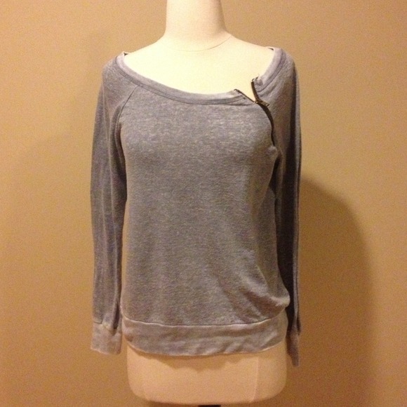 Chaser Tops - Chaser Distressed Sweatshirt