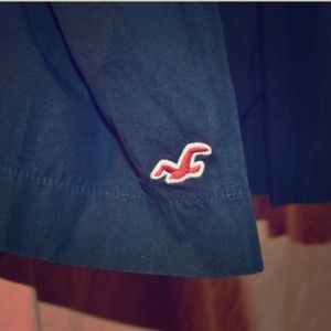 Dark blue strapless Hollister dress