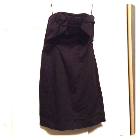 NWT! H&M Black strapless LBD with bow