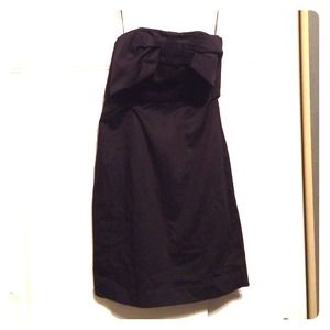 NWT! H&M Black strapless LBD with bow