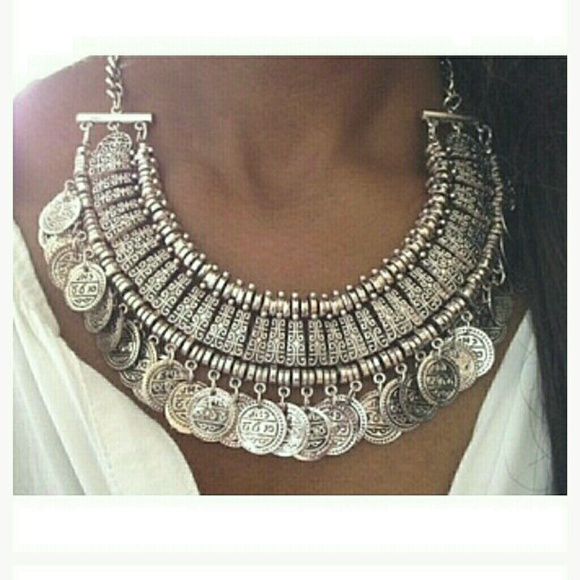 Jewelry - 🆕 1 LEFT! Silver Turkish Goddess Boho Necklace