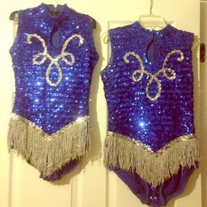 2 Identical sequin Majorette/dance uniforms