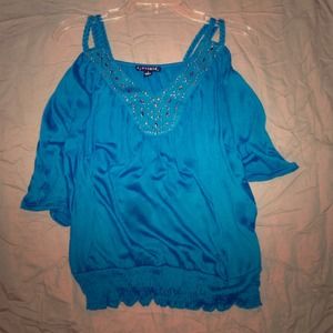 Beautiful blue dress top