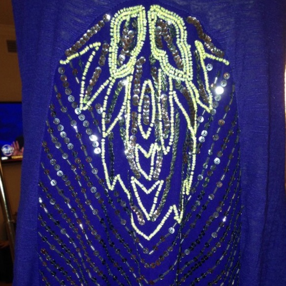 GORGEOUS Free People | Royal Blue Embellished - Picture 2 of 4