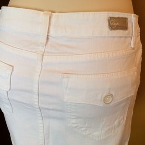 Paige Premium Denim Calabasas Denim Mini White 28