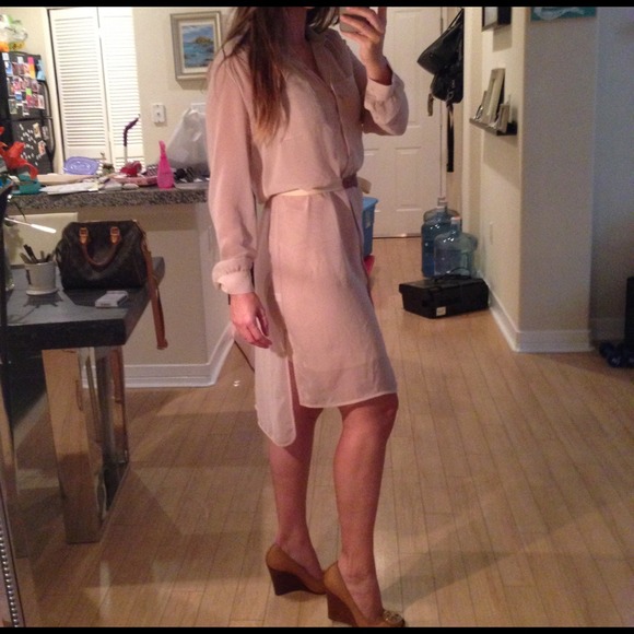 Sheer Blush Pink Trouvé naked Dress from Nordstrom - Picture 4 of 4