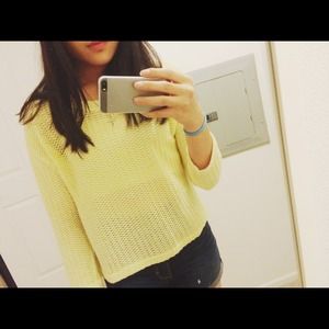 yellow sweater
