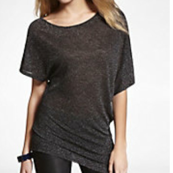 Sparkly asymmetrical off shoulder top - Picture 3 of 3