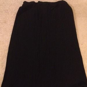 Long black skirt