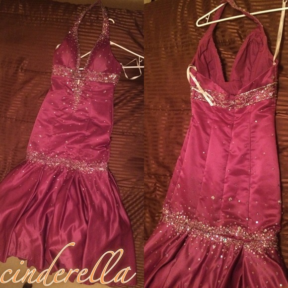 Purple formal mermaid dress