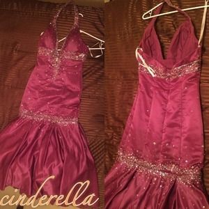 Purple formal mermaid dress