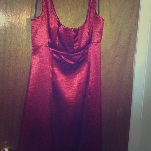 Red cocktail dress