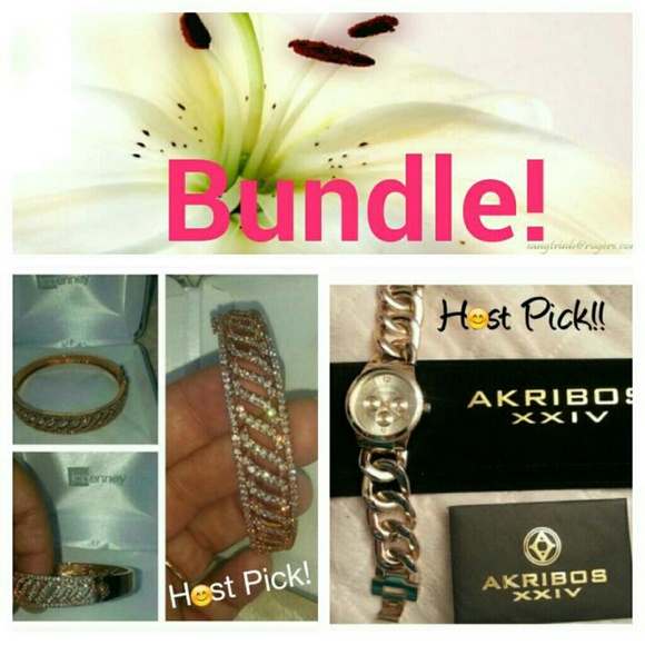 Akribos Accessories - Akribos gold watch Womens AK531YG & bangle