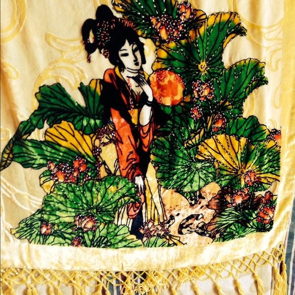Vintage Floral Scarf
