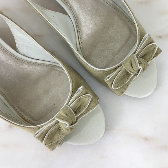 Nickels Olympia Wedge Sandals Beige & Straw - Picture 1 of 4