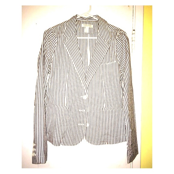 Blue & White stripped blazer
