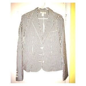 Blue & White stripped blazer