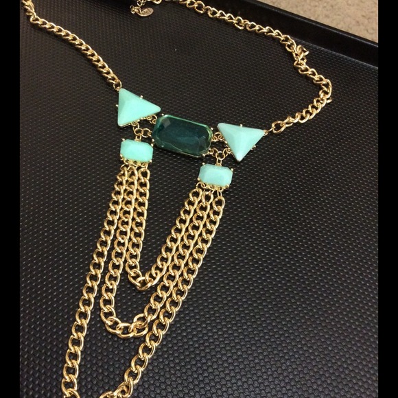 Statement necklace.