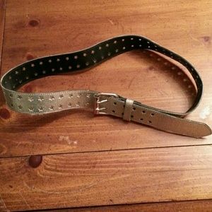 Silver Glitter Star Belt