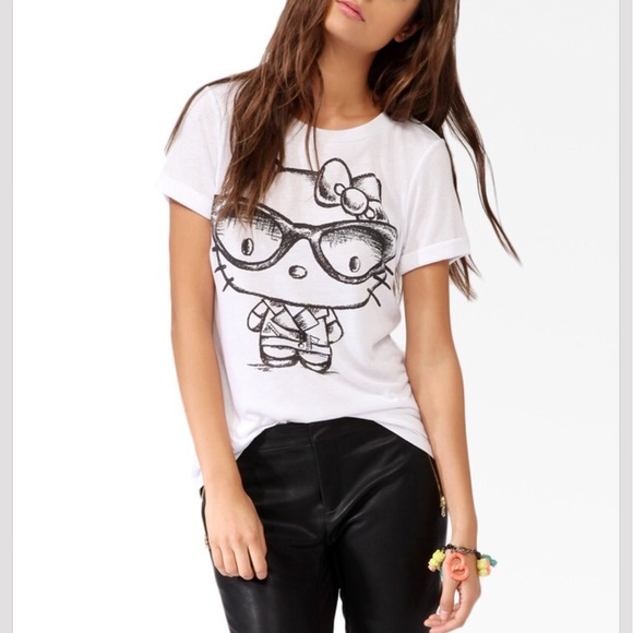 Forever 21 Tops - ♥️EXCLUSIVE♥️ FOREVER 21 HELLO KITTY NERD 😎 TOP