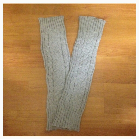 Gray legwarmers