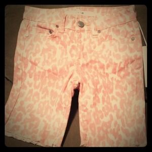Joes Jeans Girls Pink Leopard print shorts