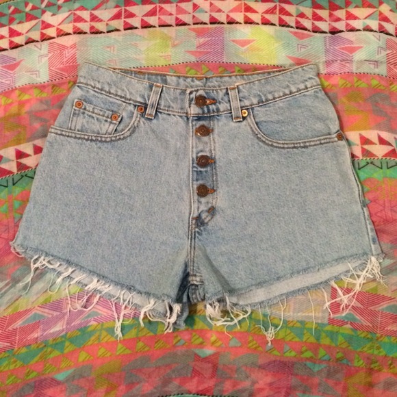 Vintage Button Fly Levi's High Waisted Shorts