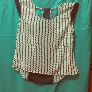 Black and white top