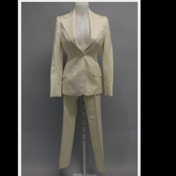 DOLCE & GABBANA Cream Suit Sz46 - Picture 2 of 4