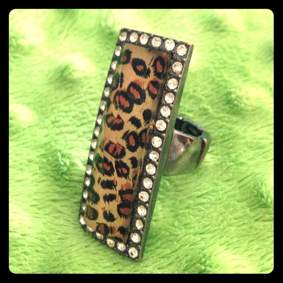 Cheetah bling Ring