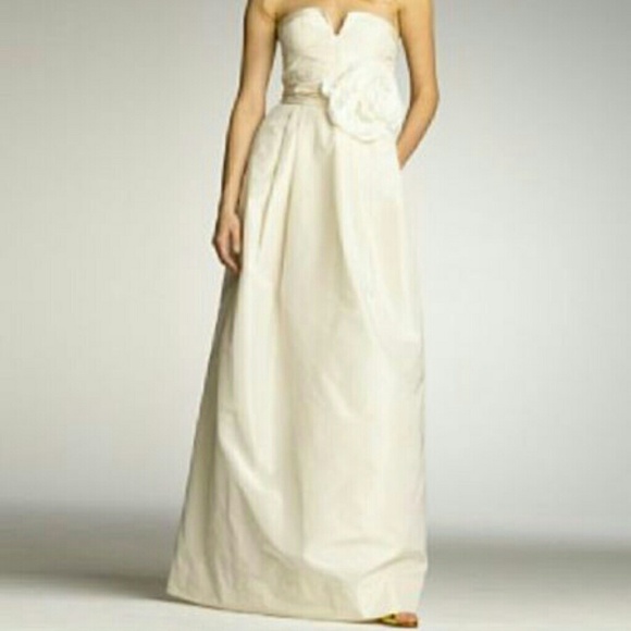 J crew sascha ivory wedding dress size 2