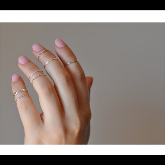 5 Stacking Rings/ Custom made in your Size