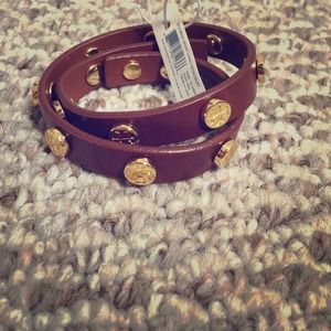 SOLDTory Burch Double Wrap Bracelet in Brown Color