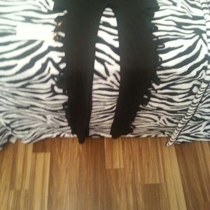 Leggings never been worn, slits all up the sides