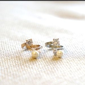 Fashion pearl midi ring