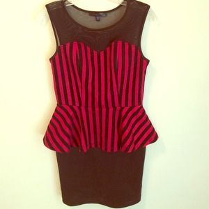 Peplum mini dress!