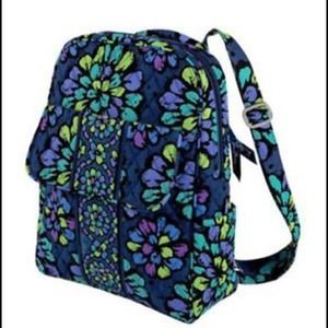 Vera Bradley Small Backpack Indigo Pop (Retired)