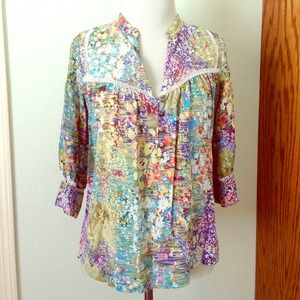 RESERVED for hoaqphan -- Dolan silk peasant blouse