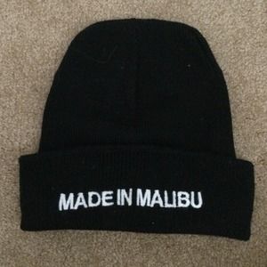 "Made in Malibu" brandy melville beanie